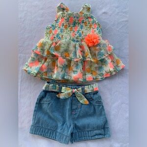Little Lass Infant Toddler 2T Girls 2 PC Set